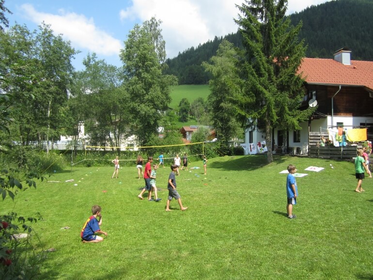 Buiten bij het Konrad Deubler Heim