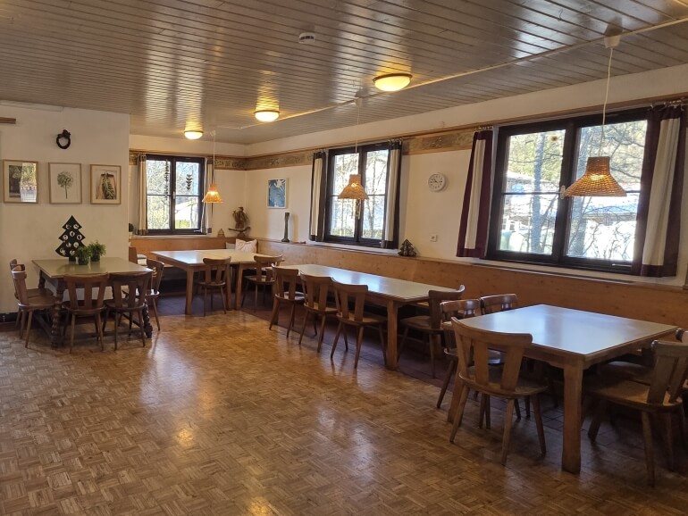 Eetzaal van het Konrad Deubler Heim